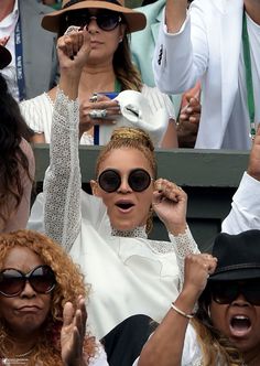 Bey cheering